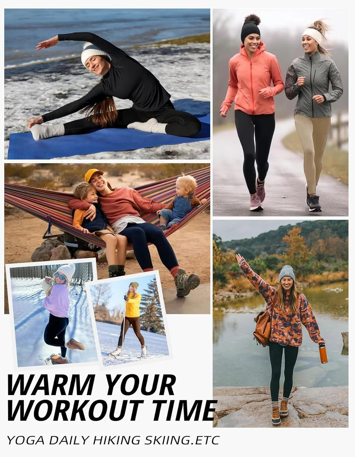4pcs Sport High Waisted Seamless Leggings