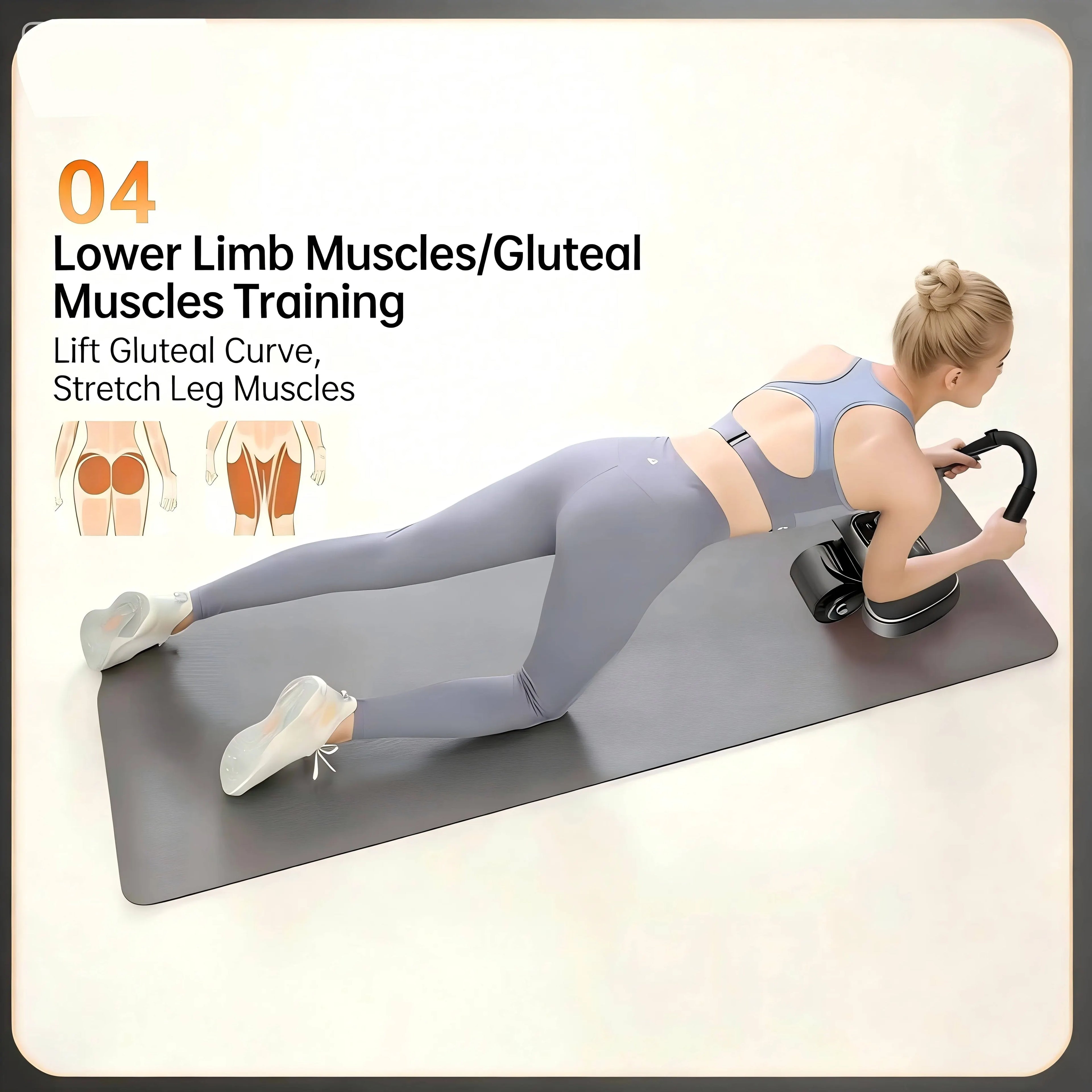 2-Wheels Ab Roller with LCD