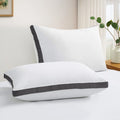 Bed Pillows- Set of 2 - Hotel Quality Gusseted Down