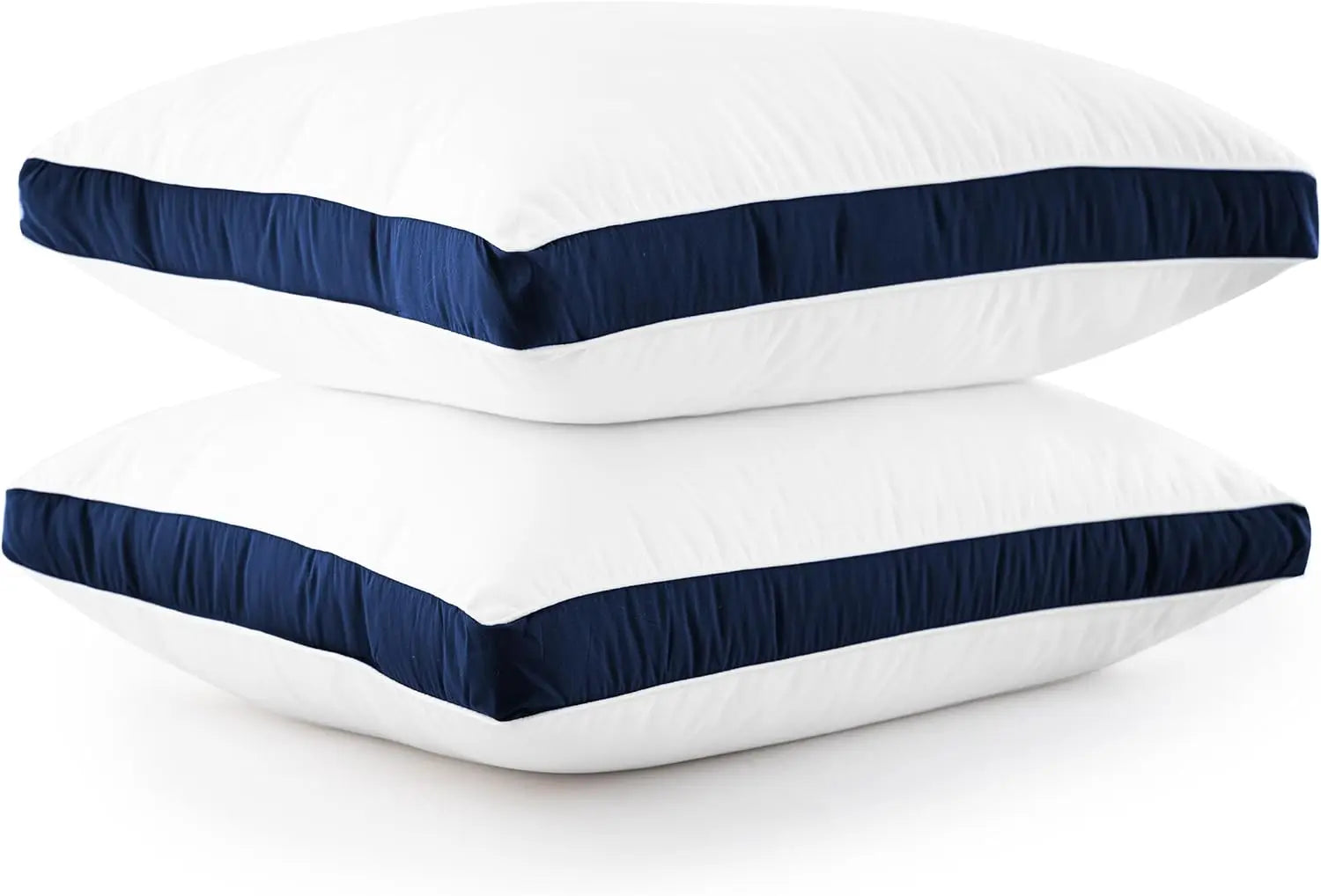Bed Pillows- Set of 2 - Hotel Quality Gusseted Down