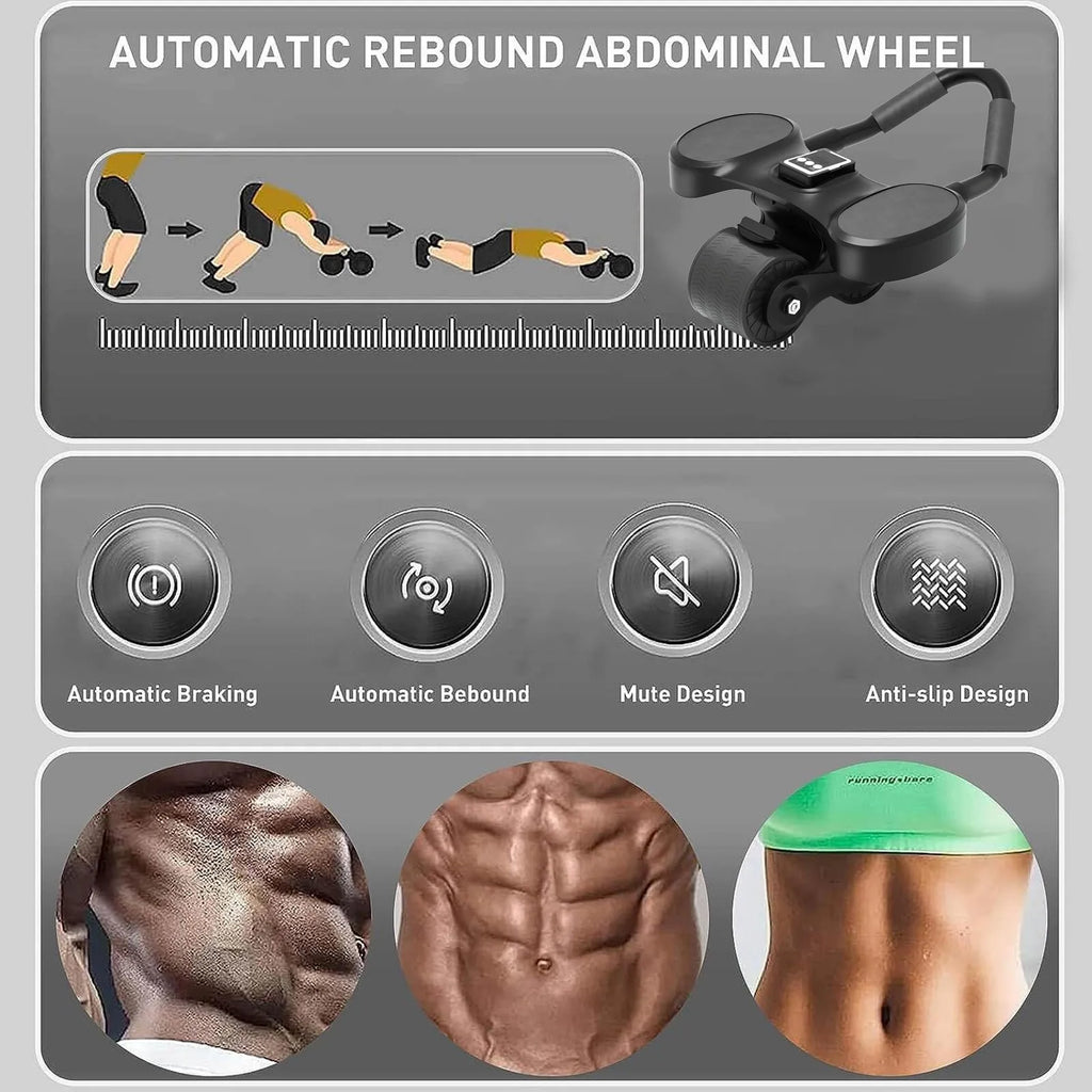 2-Wheels Ab Roller with LCD