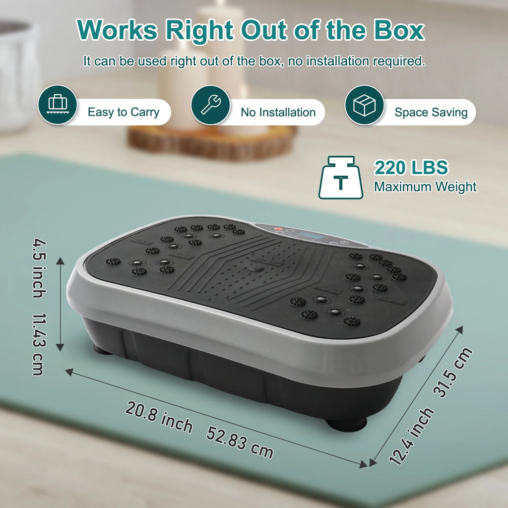 Work Out on this Vibration Plate Exercise Machine