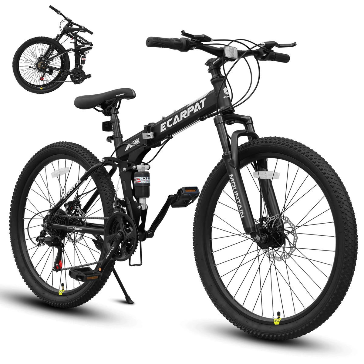 26 Inch Folding Mountain Bike,