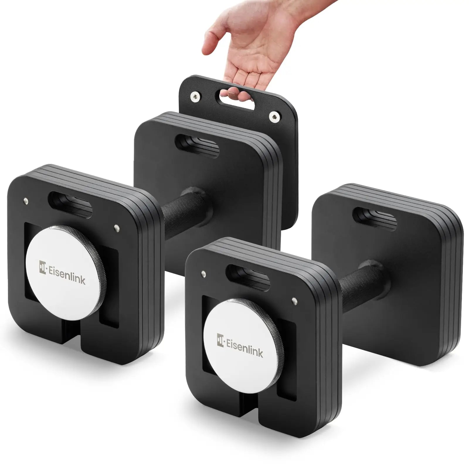 Adjustable Dumbbell Set, 50/80lb, 5lb Increments,