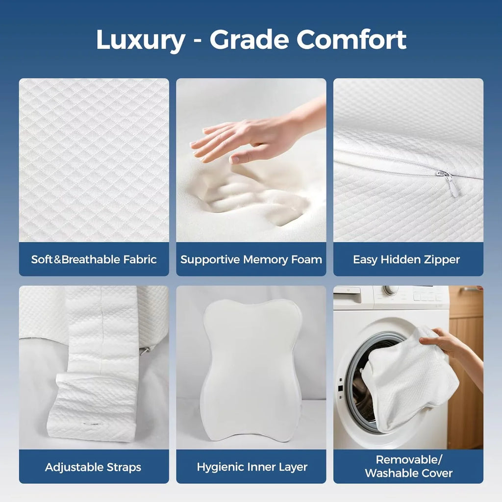 Memory Foam Between Legs Knee Pillow for Side Sleeping