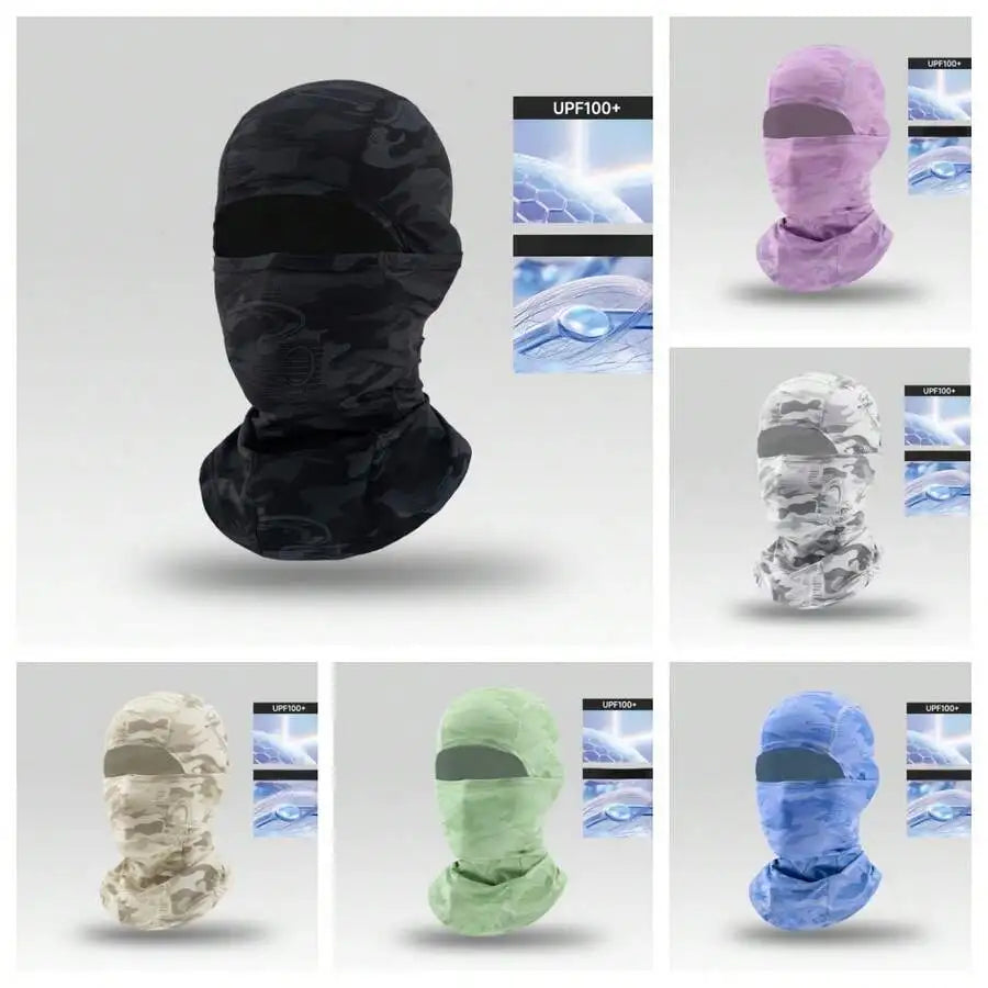 Summer Outdoor Cycling Mask Multi-Color Camouflage Sun Protection Cooling Full Face Headscarf Neck Warmer Quick Dry Sports Hat