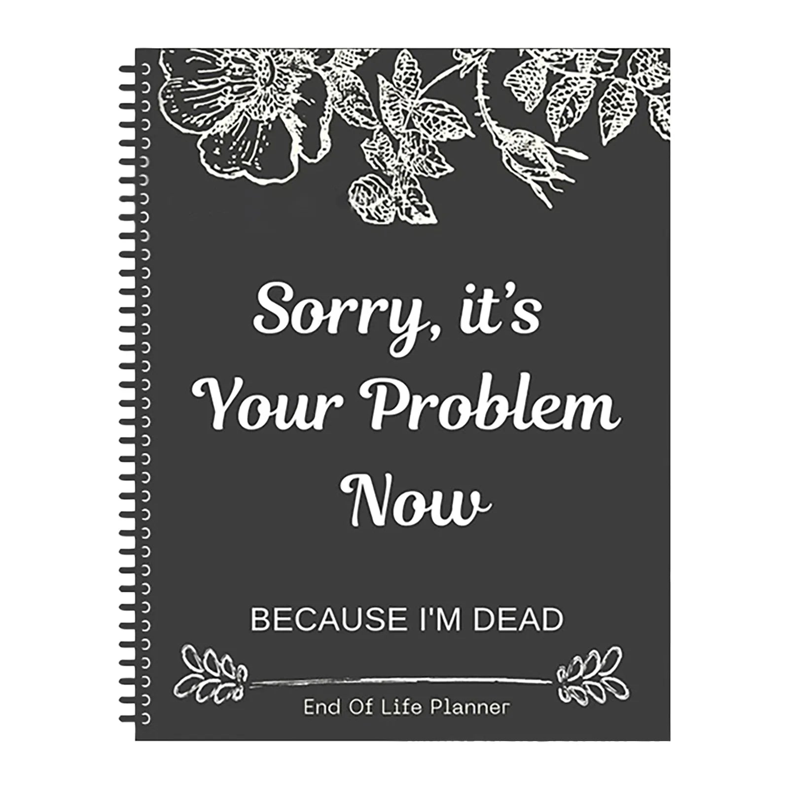 Black End Of Life Planner
