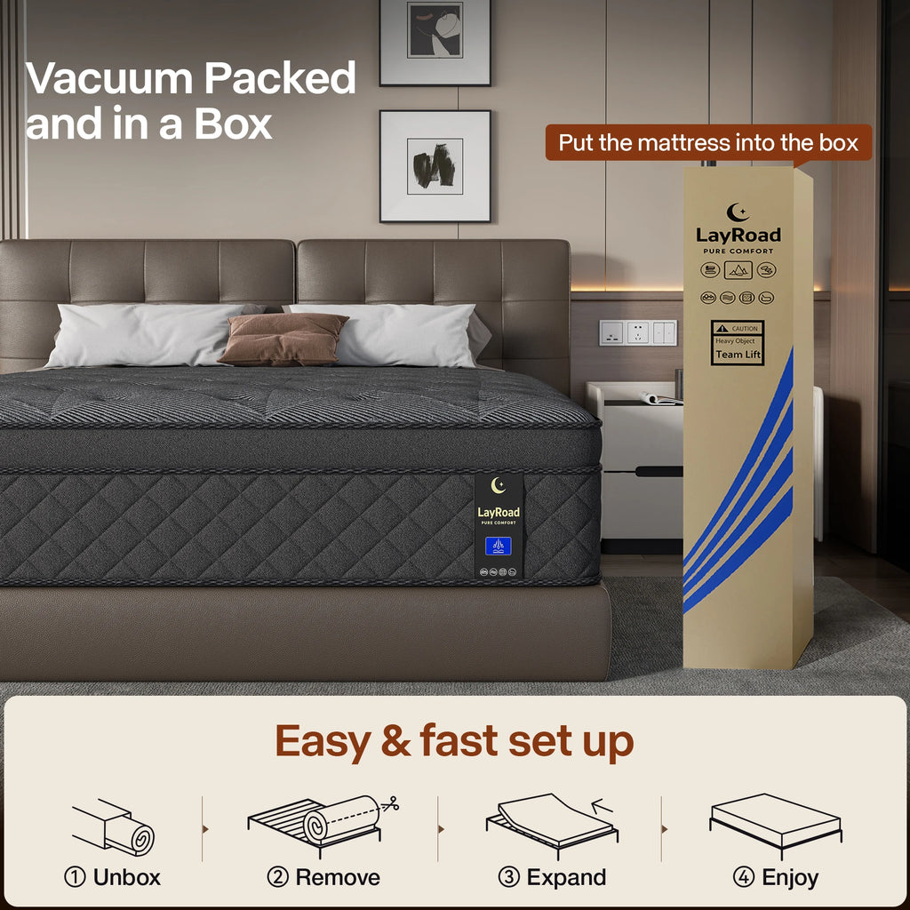 12/14-Inch Memory Foam Spring Mattress