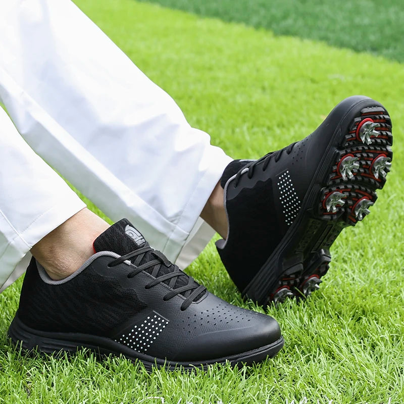 New Golf Shoes Men Spikes Golf Sneakers Anti Slip Walking Footwear