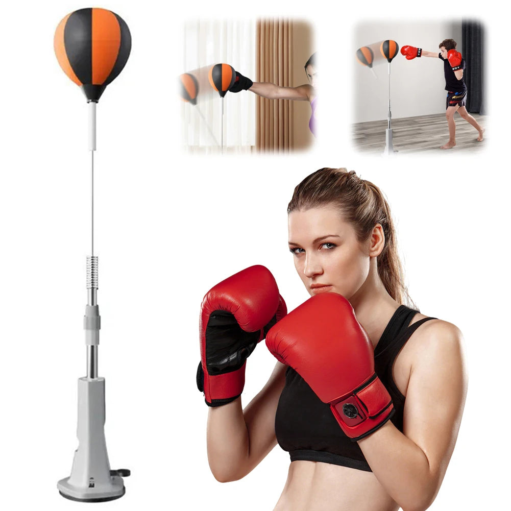 Boxing Bag with Stand Punching Reflex Ball Set