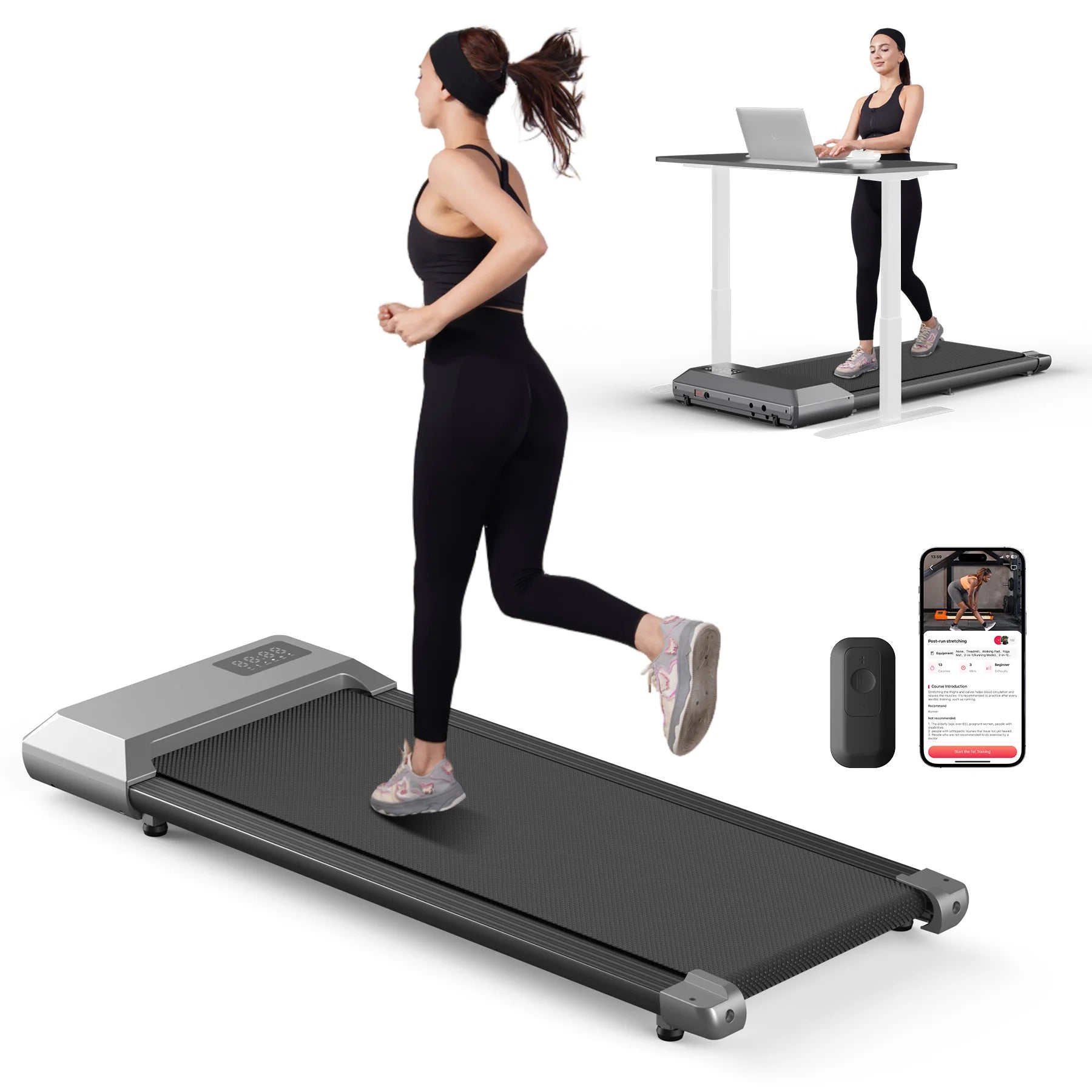 Treadmill/Walking pad for Home, 2in1 Walking Running Fitness Exercise
