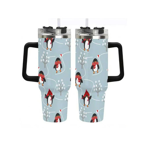 40oz Thermos With Handle And Straw