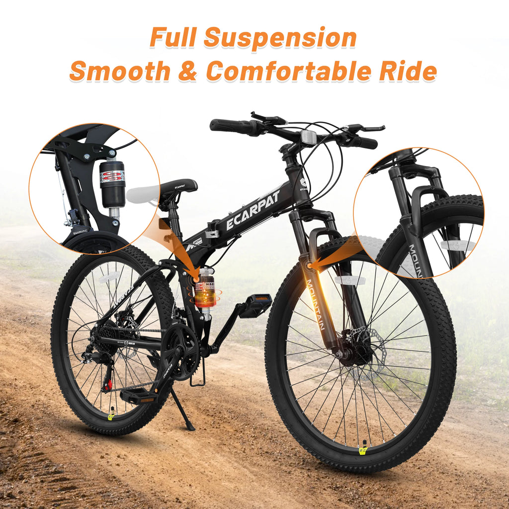 26 Inch Folding Mountain Bike,
