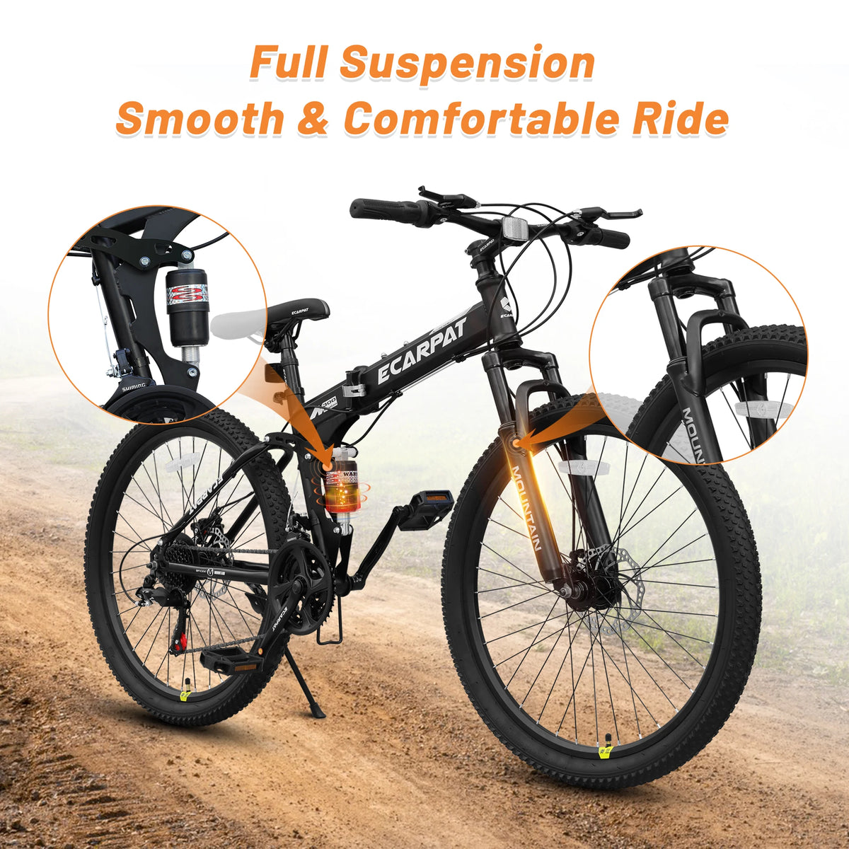 26 Inch Folding Mountain Bike,