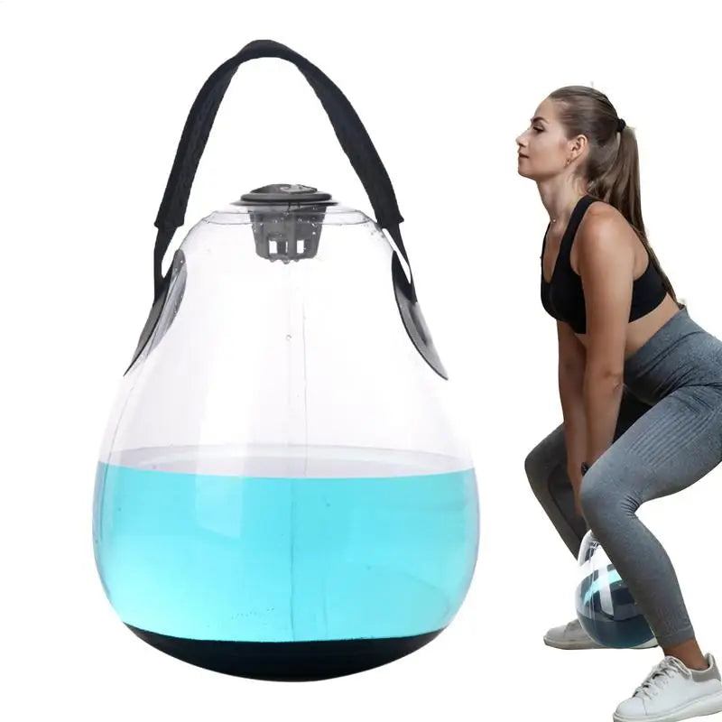 Fitness Inflatable Water Kettlebell Weighted Aqua Ball