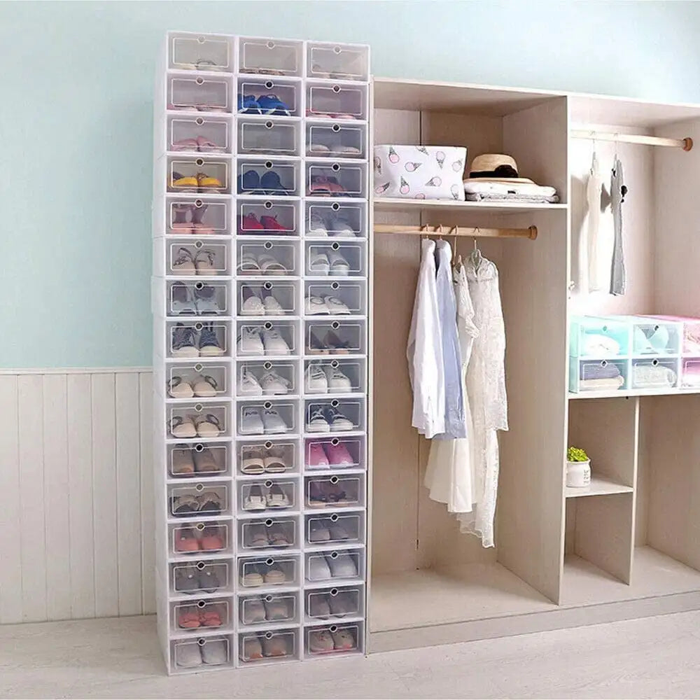 20PCS/24PCS Foldable Flip Shoe Boxes