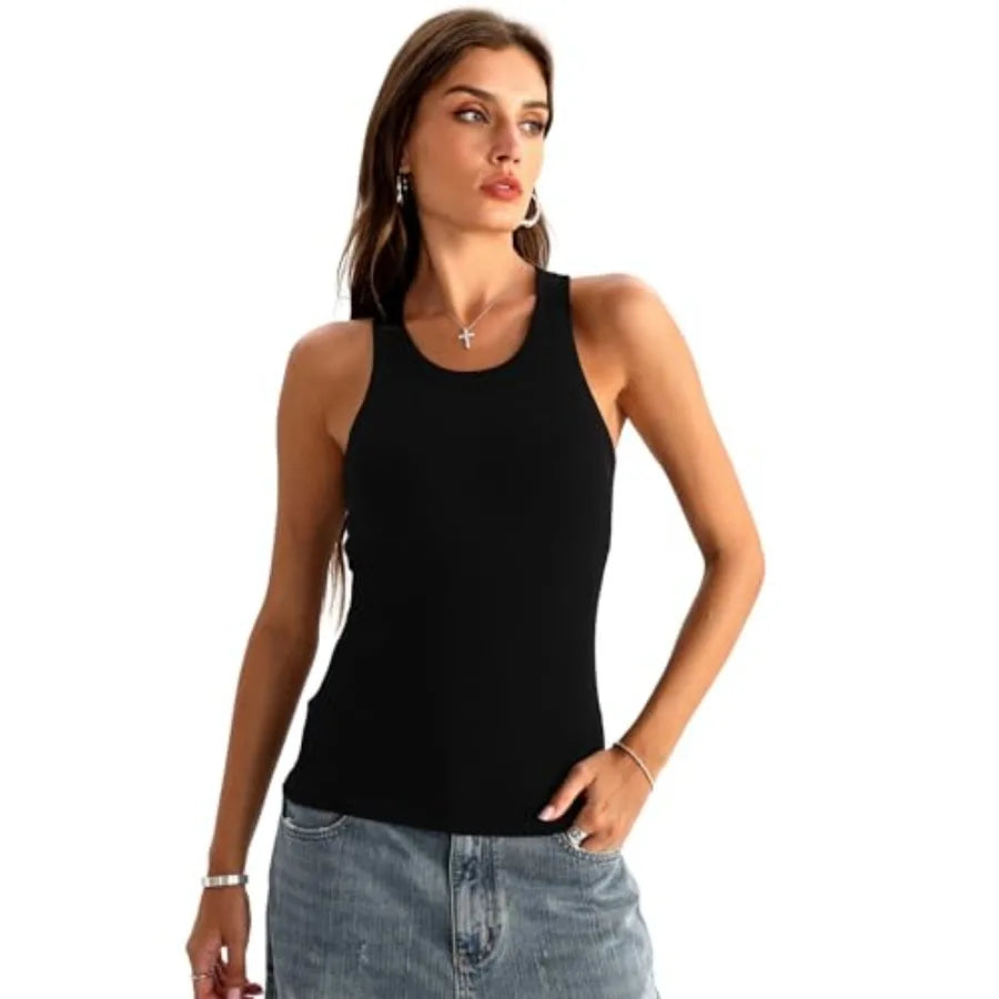 Racerback Tank Tops with Built in Bra