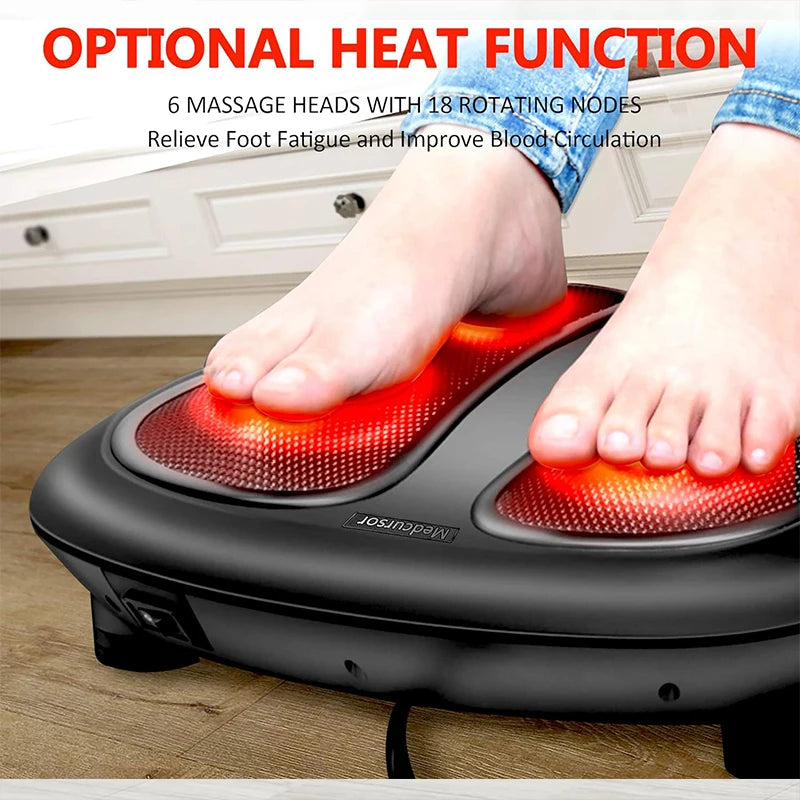 Electric Foot Massager with Heat Compress Deep Kneading