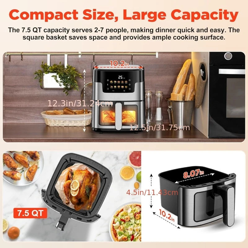 Household Air Fryer Anti Scald Handle