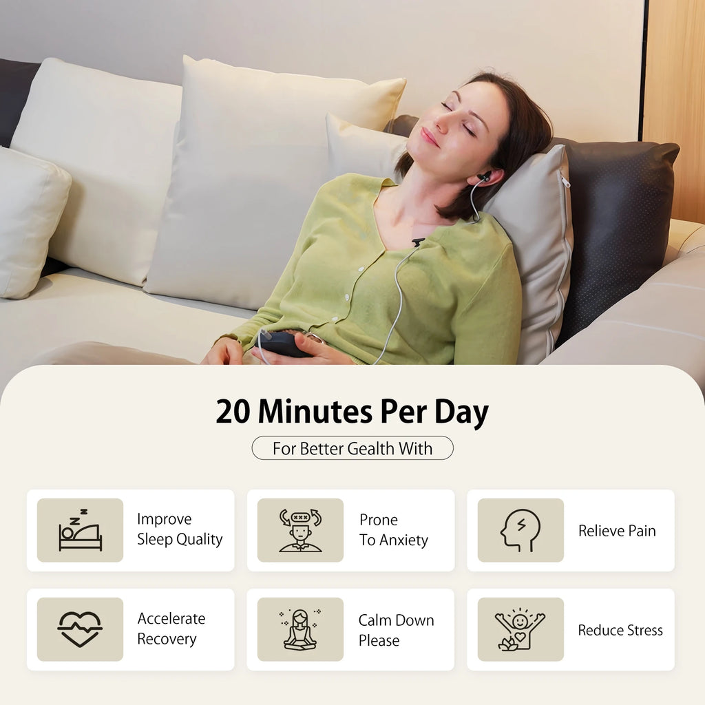 Nerve Stimulation for Deep Sleep, Anxiety Relief HRV Optimization – Drug-Free Calm Stress Resilience