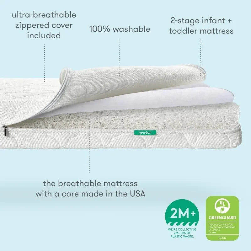 Crib Mattress and Toddler Bed - Ultra-Breathable Proven to Reduce Suffocation