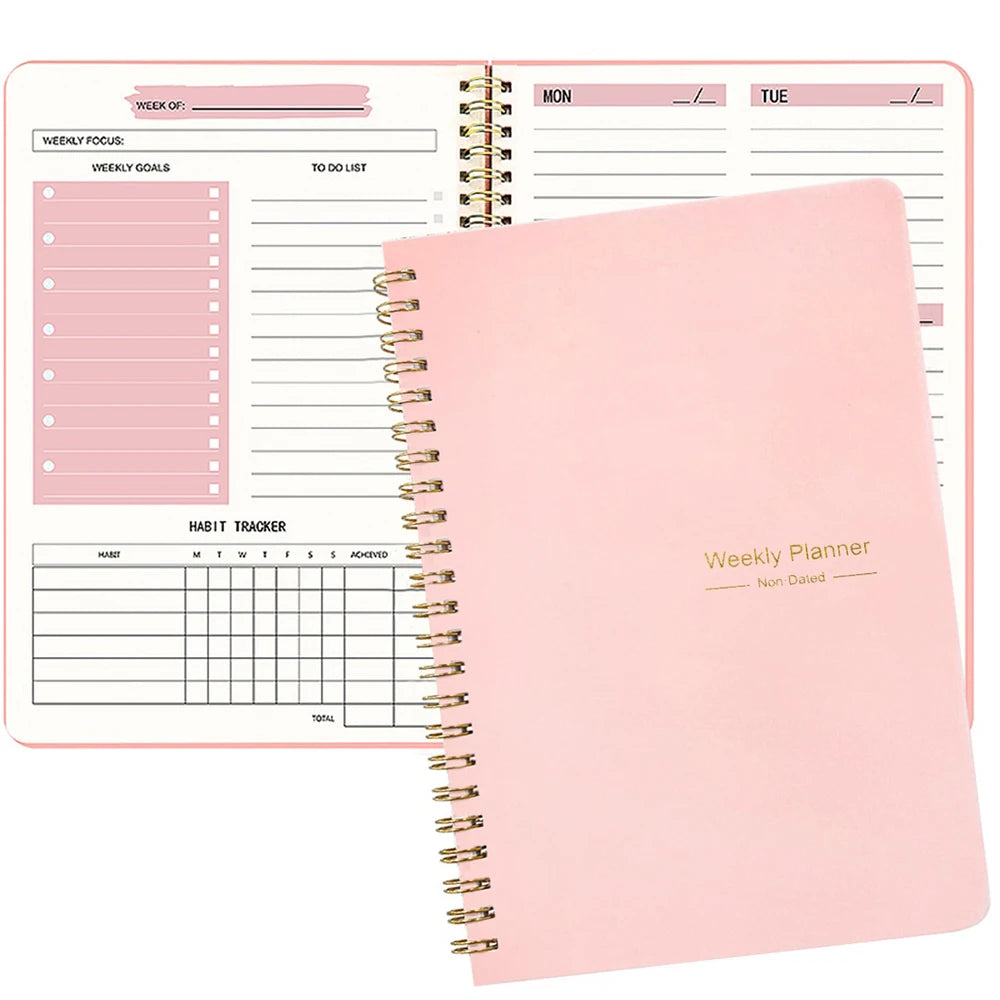 Planner Schedule Agenda Efficiency Notebook