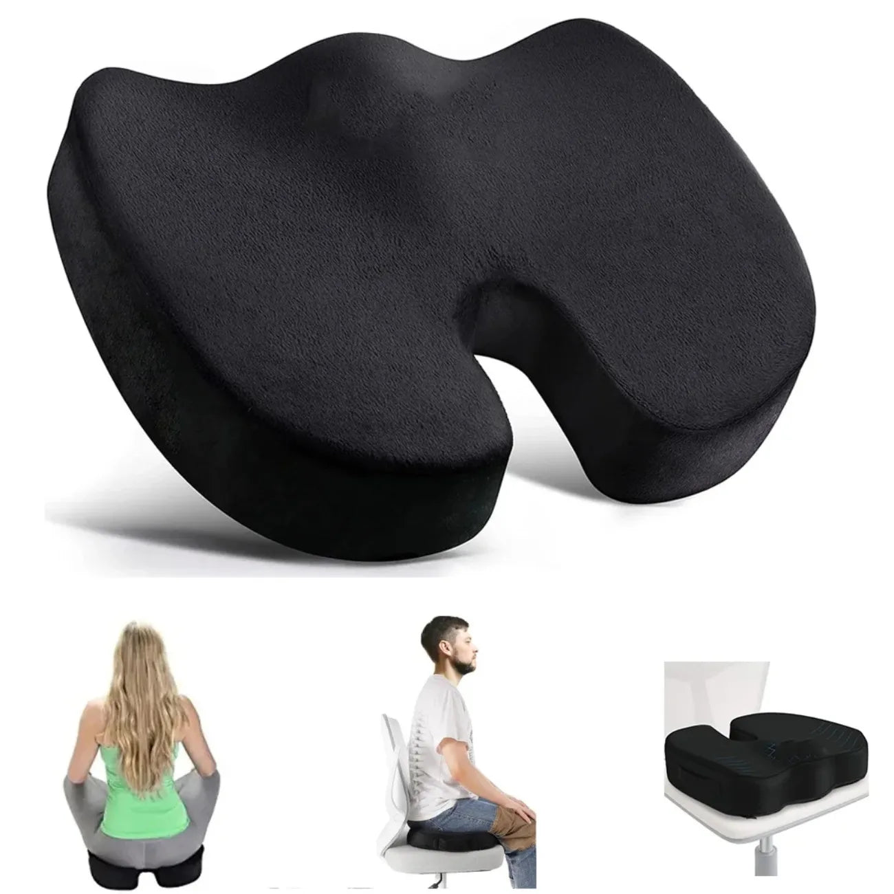 Ergonomic Travel Seat Pillow –  Long Drives and Desk Work