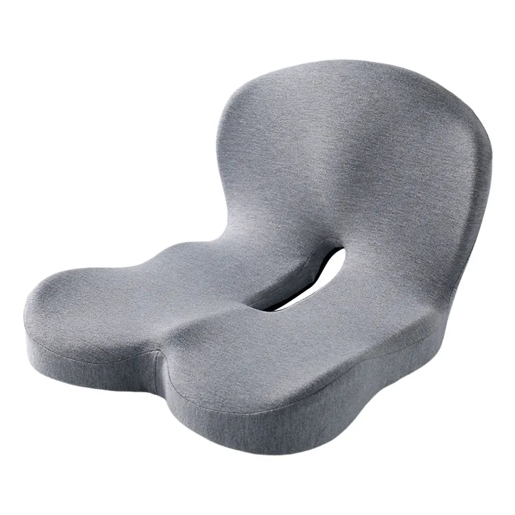 Memory Foam L-Shaped Integrated Seat Cushion with Lumbar Support