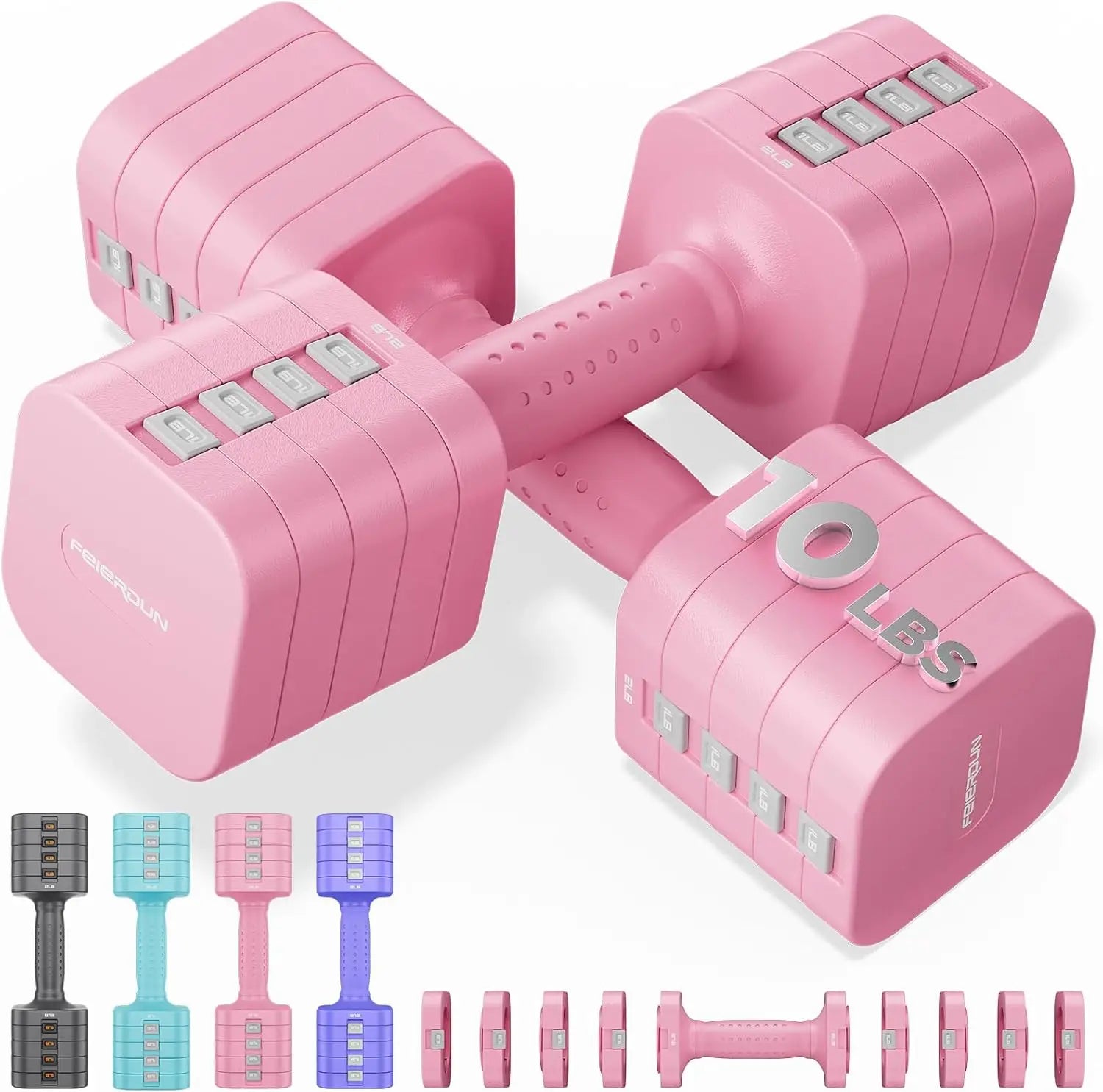 Adjustable Dumbbell Set of 2,