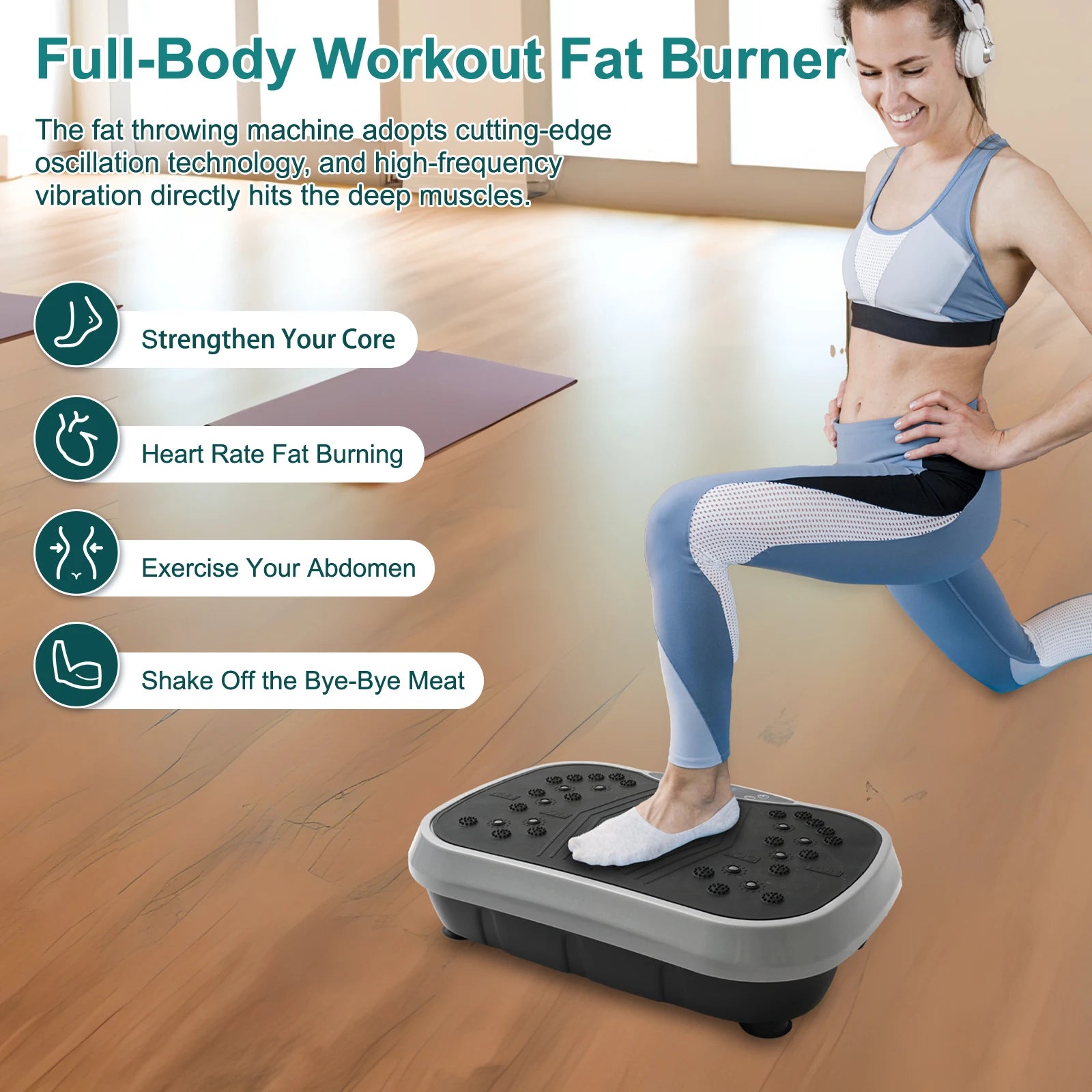 Work Out on this Vibration Plate Exercise Machine