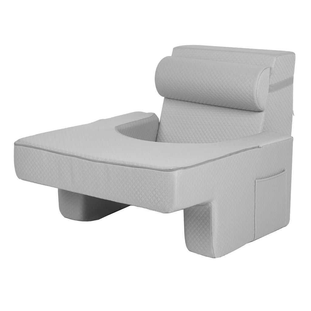 Back Support Pillow for Adults with Arms & Pockets