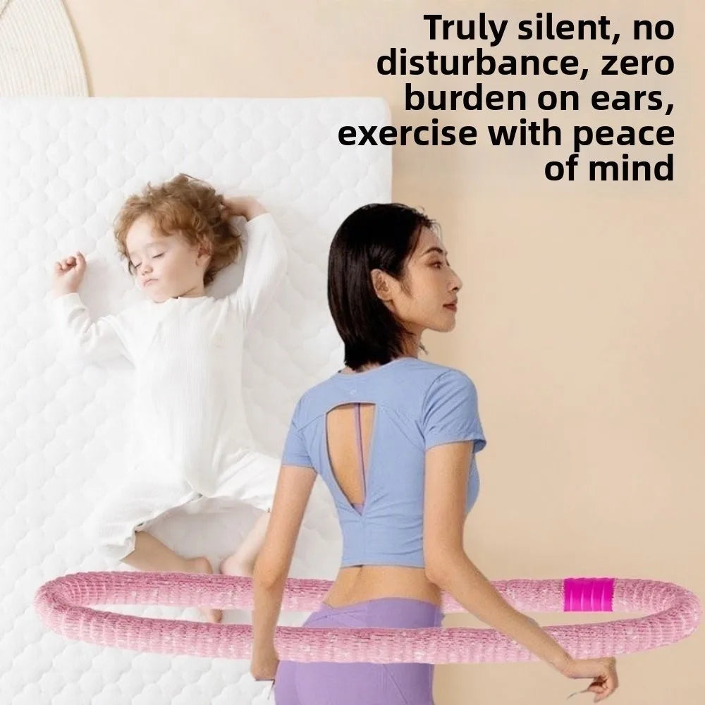 Soft Spring Fitness Circle Internal Spring Low Noise Weighted Fitness Hoop Foldable Thin Belly Abdominal Exercise Ring