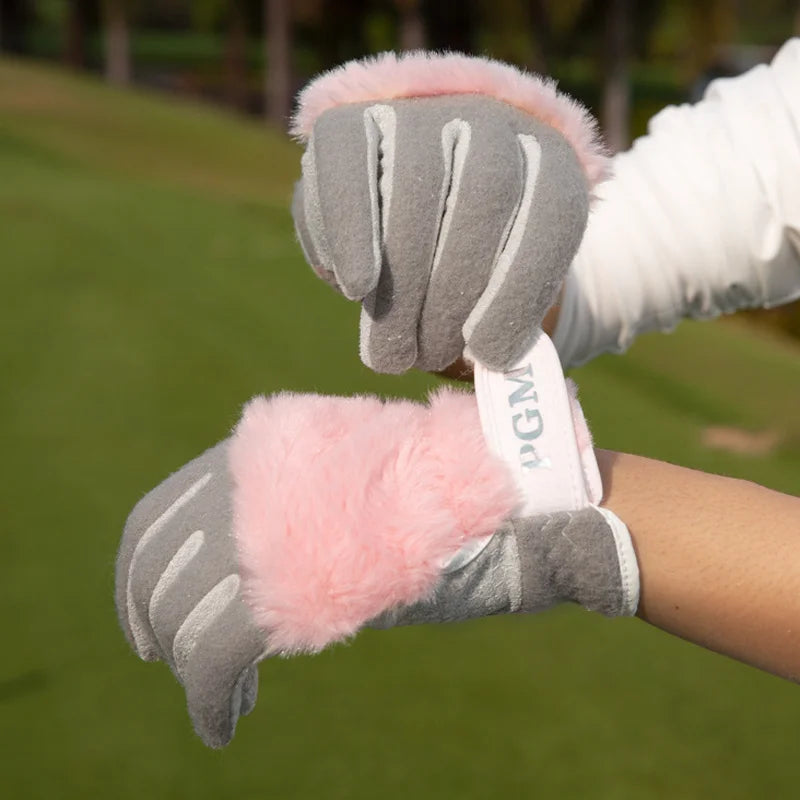 Golf Gloves Imitation Rabbit Fur Slip Design Suitable for Men & Women