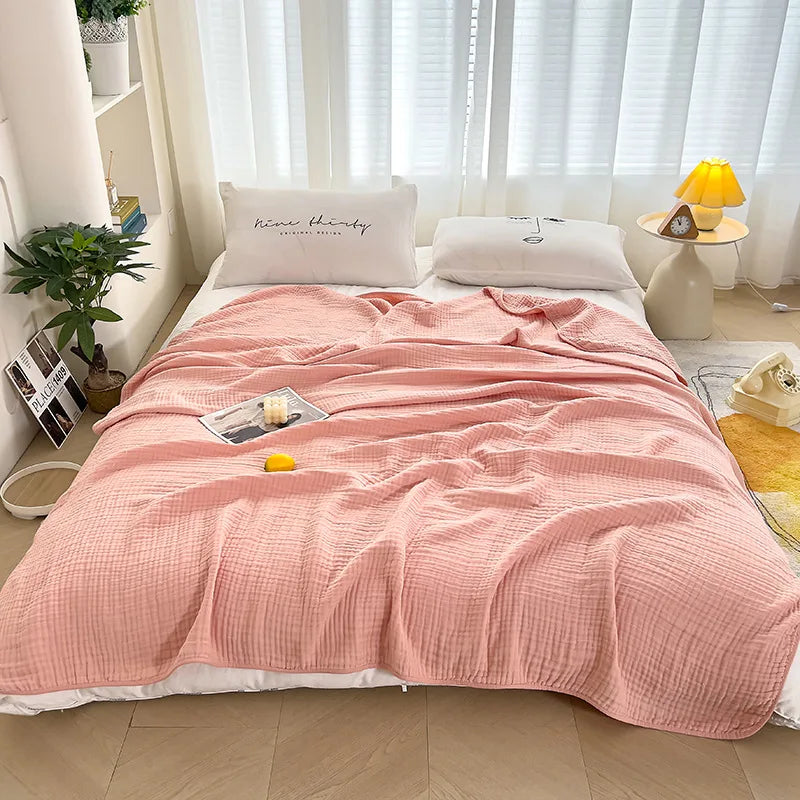 Japan Cotton Muslin Blanket Natural Summer Cool
