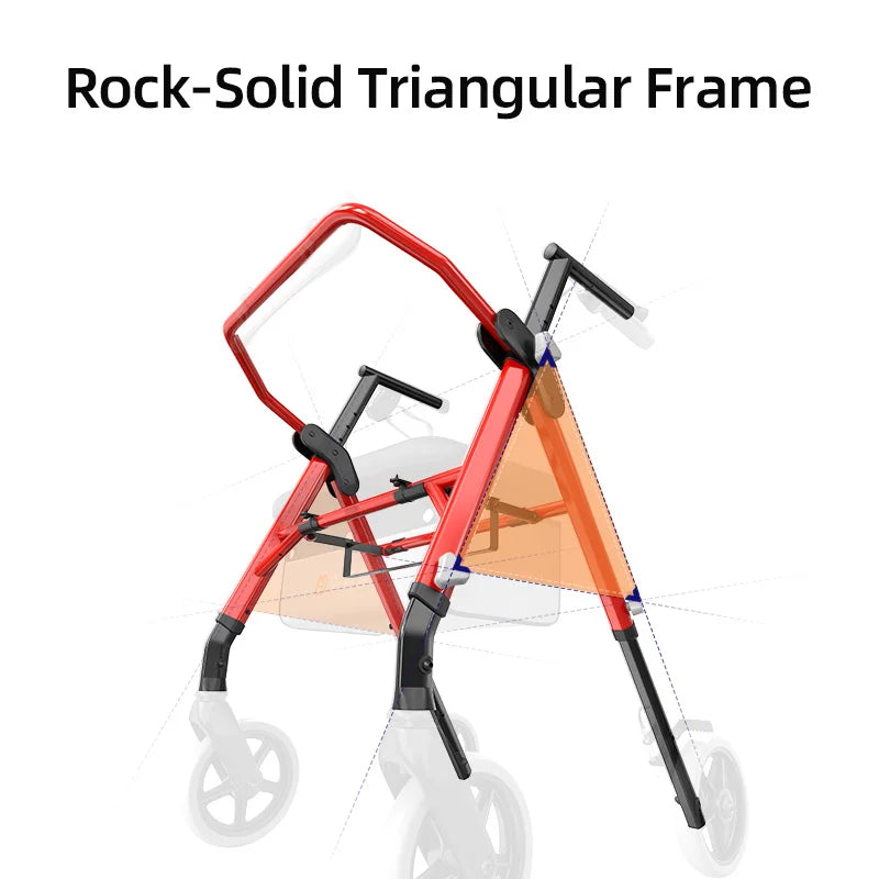 Walkers For Seniors, Walker With Seat & Backrest