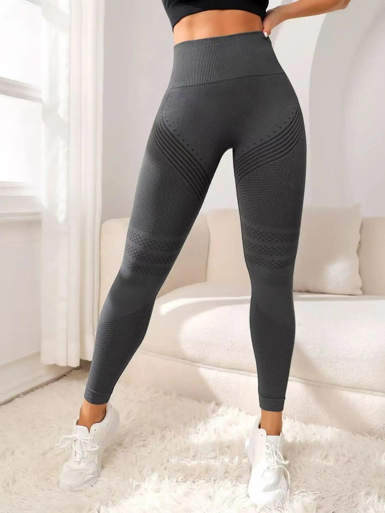Cellulite 3D Leggings, High Waisted Butt Lifting Tummy Training Control