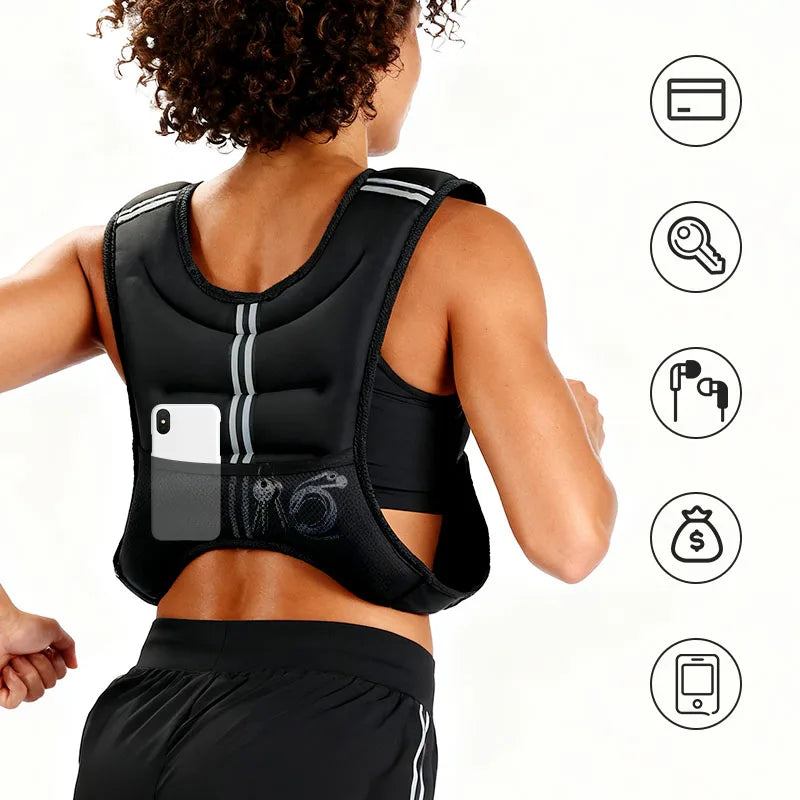 12lb Weight Vest with Reflective Stripe