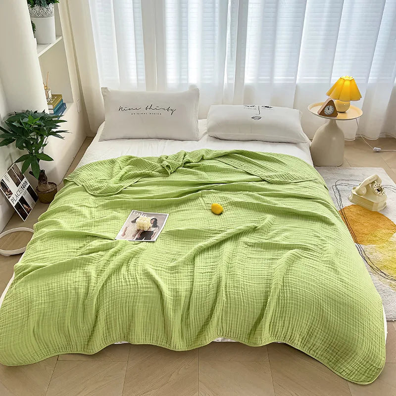 Japan Cotton Muslin Blanket Natural Summer Cool