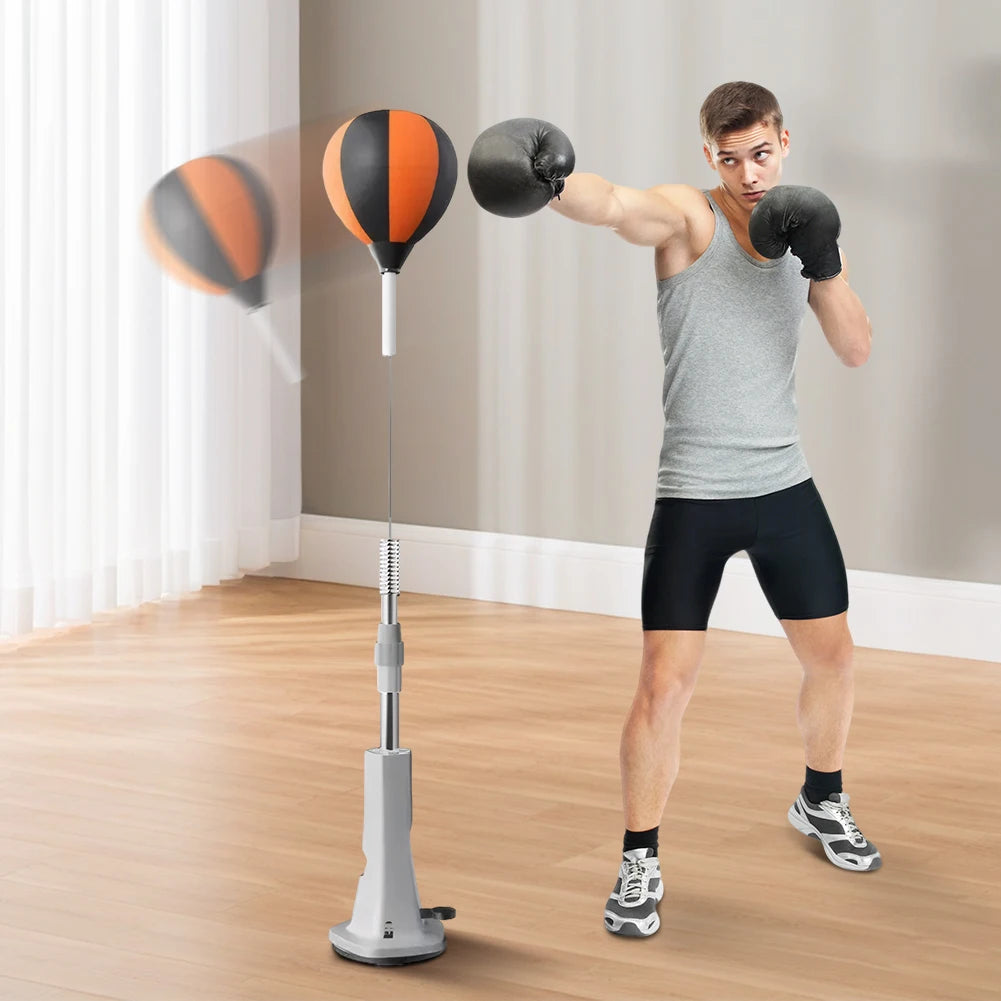 Boxing Bag with Stand Punching Reflex Ball Set
