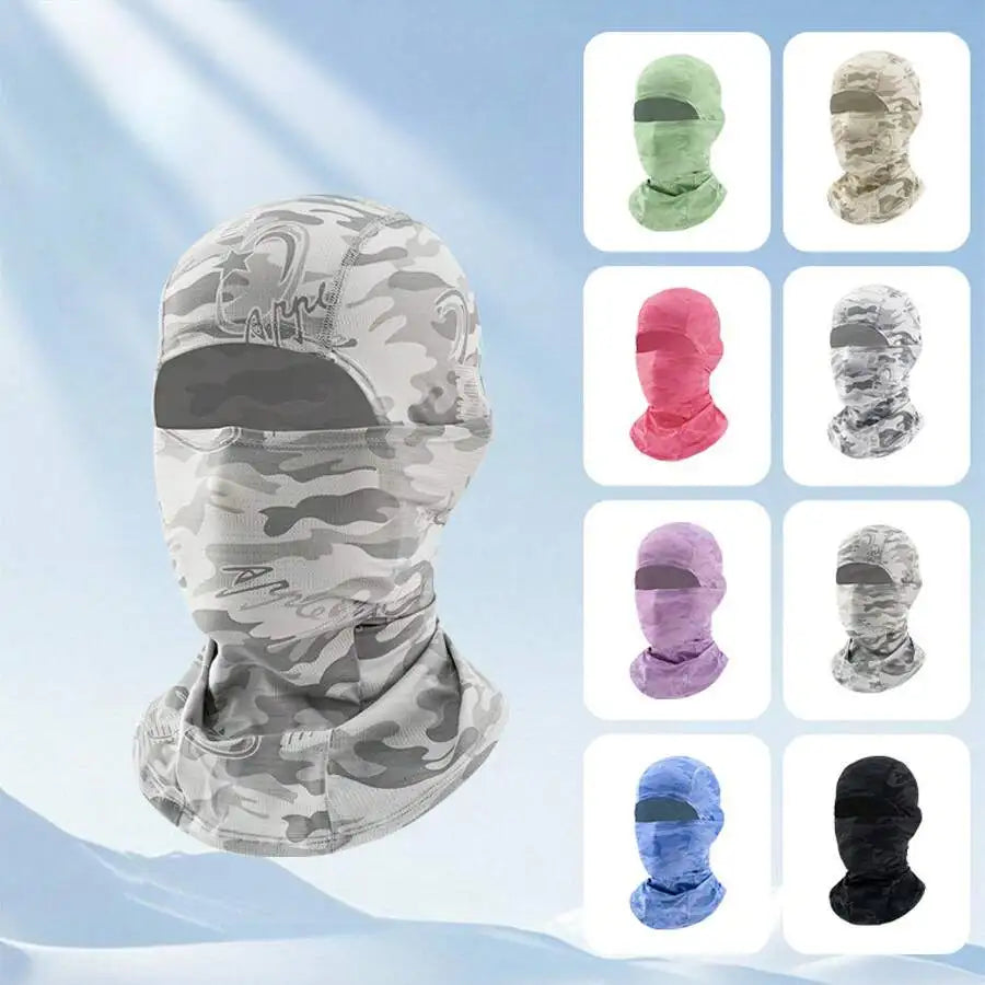 Summer Outdoor Cycling Mask Multi-Color Camouflage Sun Protection Cooling Full Face Headscarf Neck Warmer Quick Dry Sports Hat