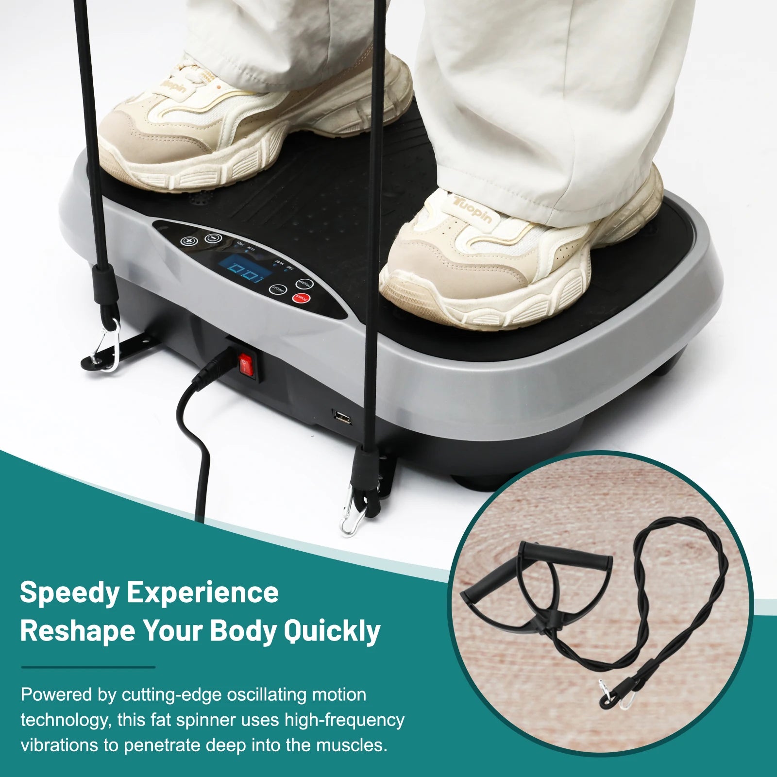 Work Out on this Vibration Plate Exercise Machine