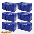 6 Pack Extra Large Moving Bags Heavy Duty with Zippers & Carrying Handles