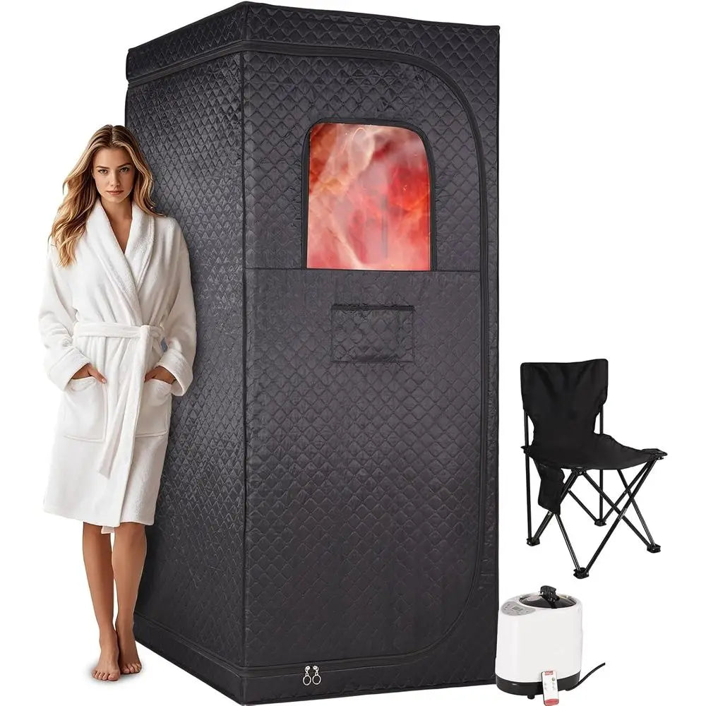 Portable Sauna Box Steam Room: Home Sauna Tent Kit for Personal Full Body Use Detox and Relaxation
