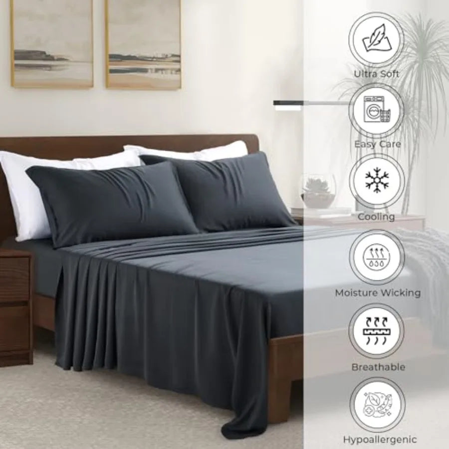 Luxury Bamboo Market Size Bed Sheet Set