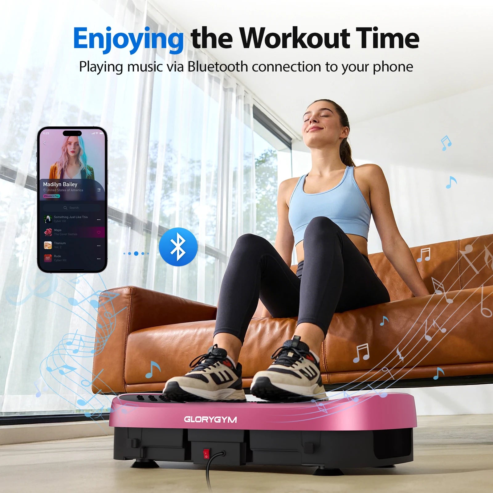 Magnetic Vibration Plate Exercise Machine