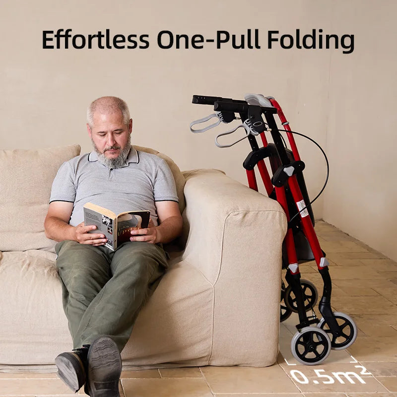 Walkers For Seniors, Walker With Seat & Backrest