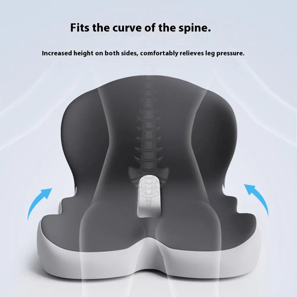 Memory Foam L-Shaped Integrated Seat Cushion with Lumbar Support