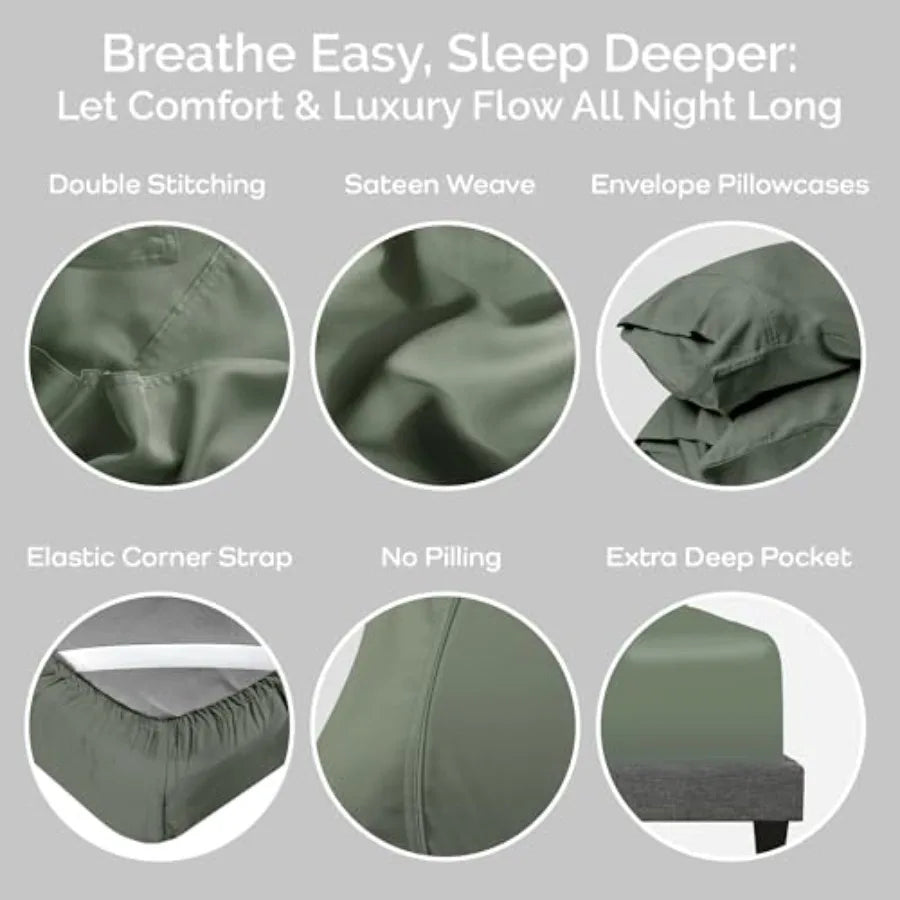 Viscose Bamboo Sheets, Cooling Sheets, Deep pockets