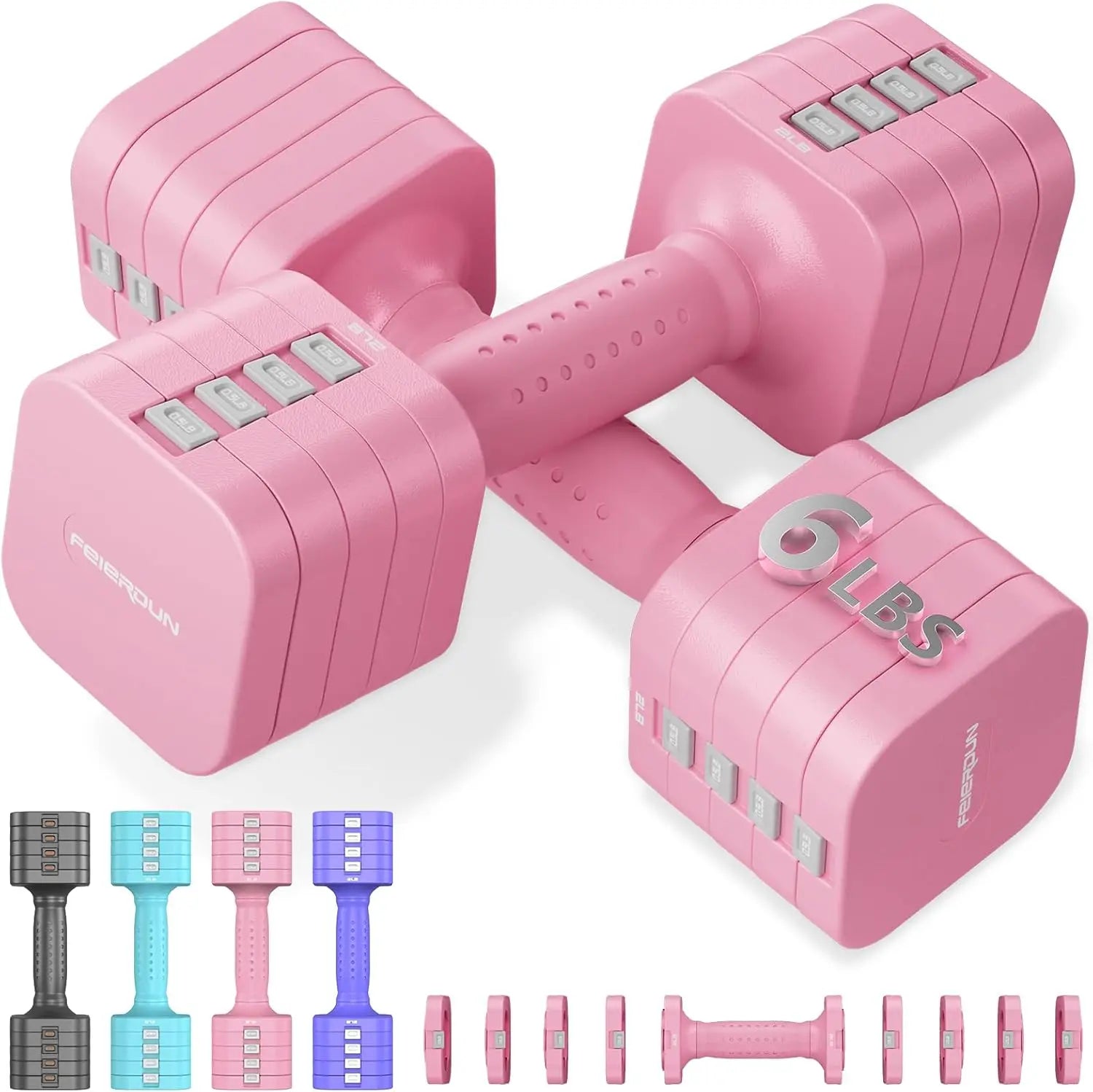 Adjustable Dumbbell Set of 2,