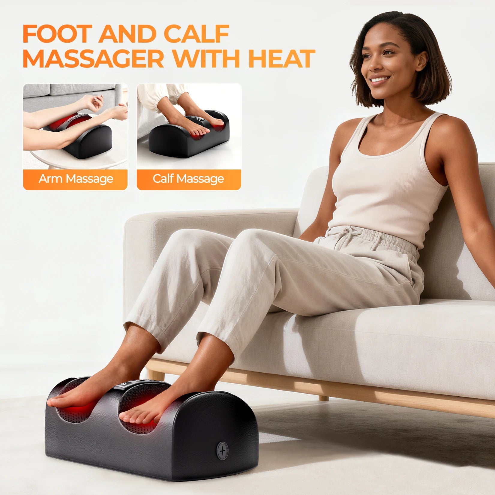 Full Body Massage Mat with Heat, 10 Vibrating Motors,